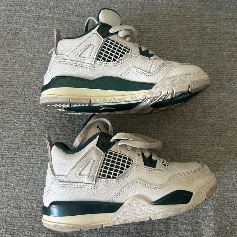 Kids Stylish Green and Cream Sneakers